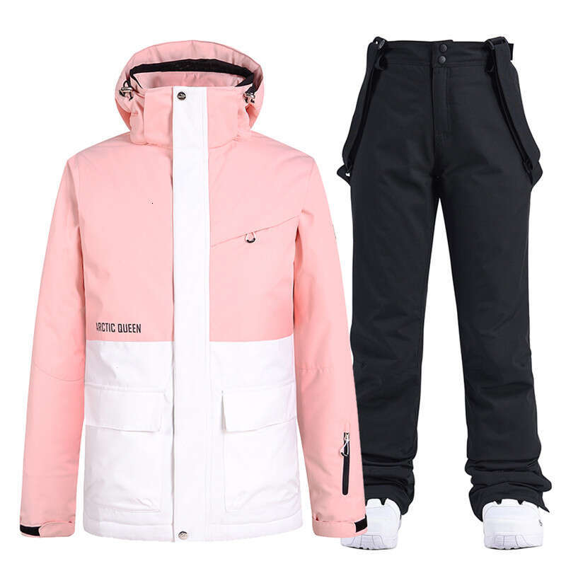 -30 Colors Matching Man & Woman Snow Wear 10K Waterproof Ski Suit Set Snowboard Clothing Outdoor Costumes Winter Jackets + Pants
