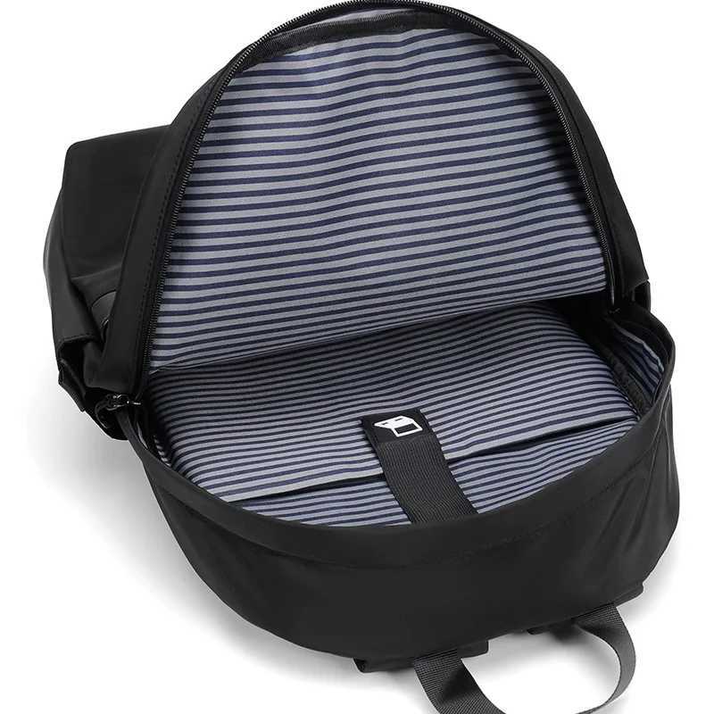 New Style Mens Business Backpack Nylon Solid Color Large Capacity Student Schoolbag Travel Backpack on SaleXJ241026