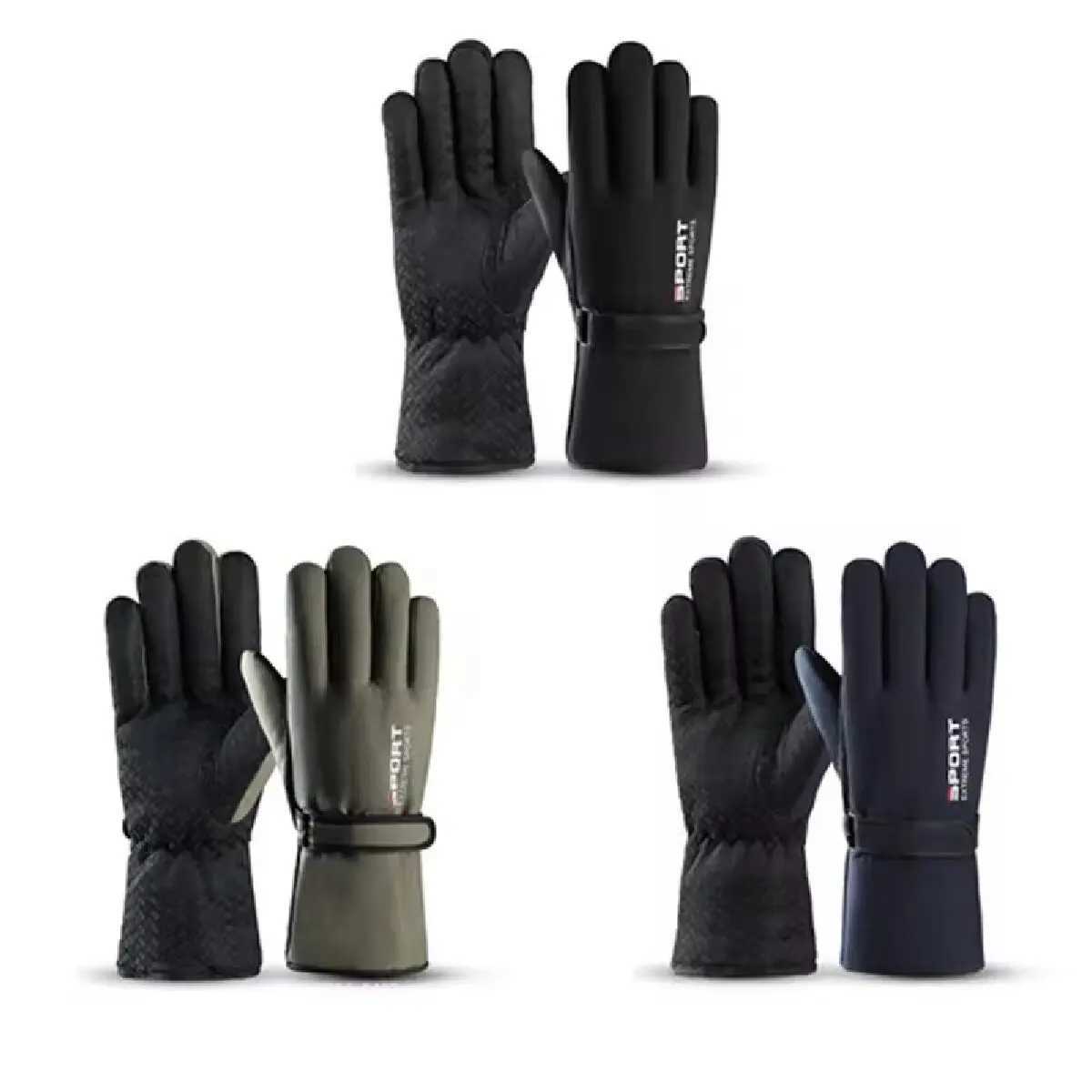 Mens Winter Skiing Gs Warm Plush Thick Waterproof Gs Outdoor Bicycle Windproof and Cold proof Gs W241026