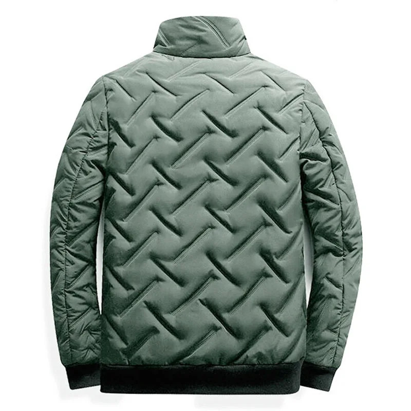 Mens Jacket Coats Autumn Winter Casual Solid Lightweight Parkas Long Sleeve Zipper Padded Men Parka Comfort Warm Jackets 241025