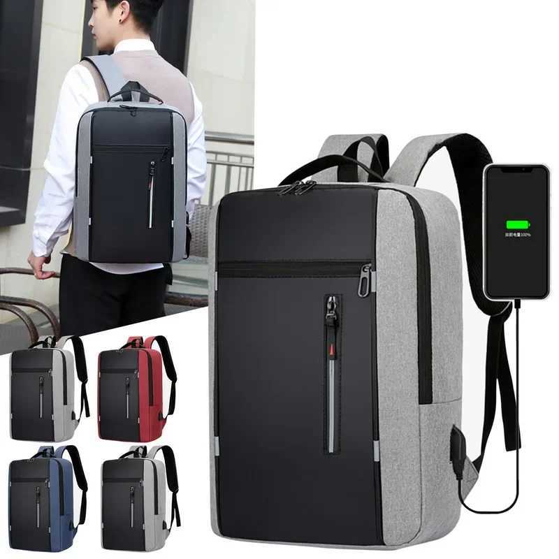 Waterproof Business Backpack Men USB School Backpacks 15.6 Inch Laptop Backpack Large Capacity Bagpacks For Men Back Pack BagsXJ241026
