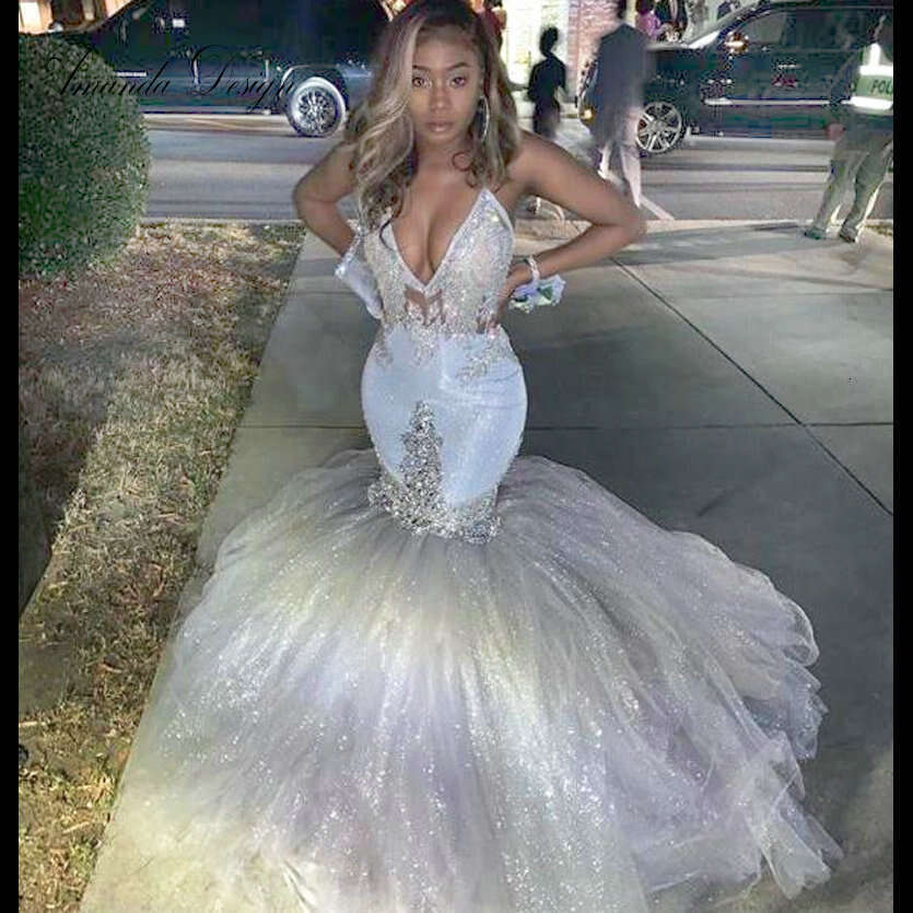 Amanda Design robe de mariee boheme Spaghetti Straps Mermaid Sexy Wedding Dress