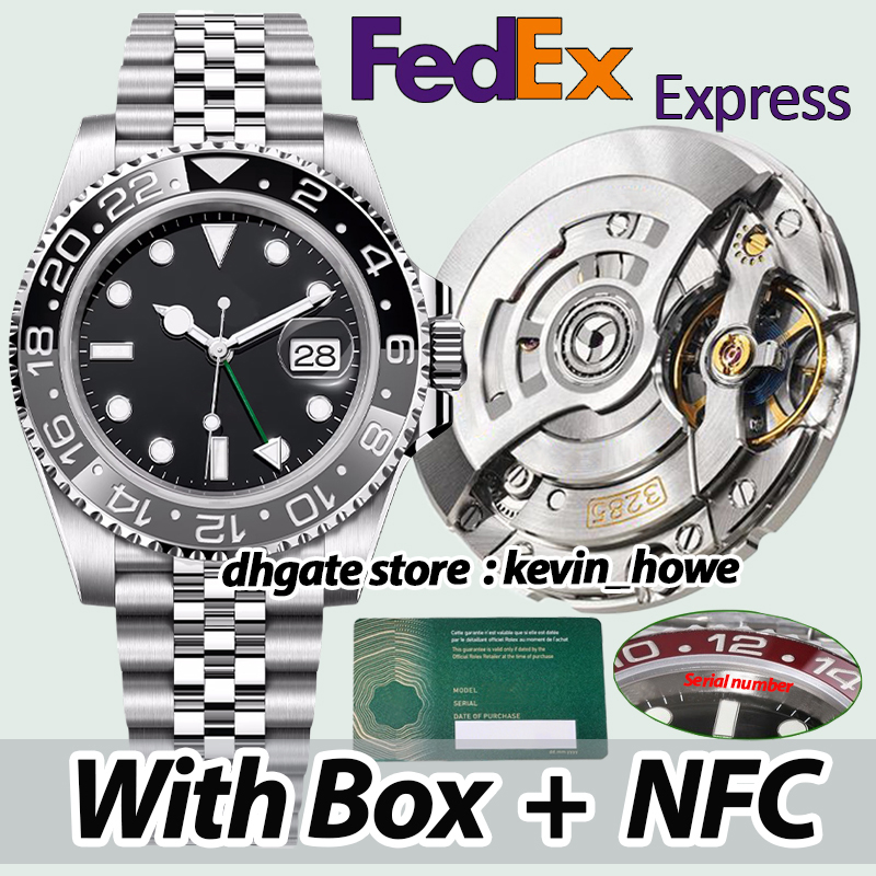 Mens Designer Watches montre High Quality super CLean Factory Watch Men Automatic Mechanical 3186/3285 movement NFC card Sapphire glass Ceramic bezel