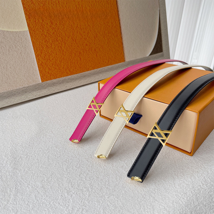 Reversible Designer Belt Genuine Leather Belts for Women Narrow Style Width 2cm Classic Ladies Smooth Buckle Black Pink Beige Waistband