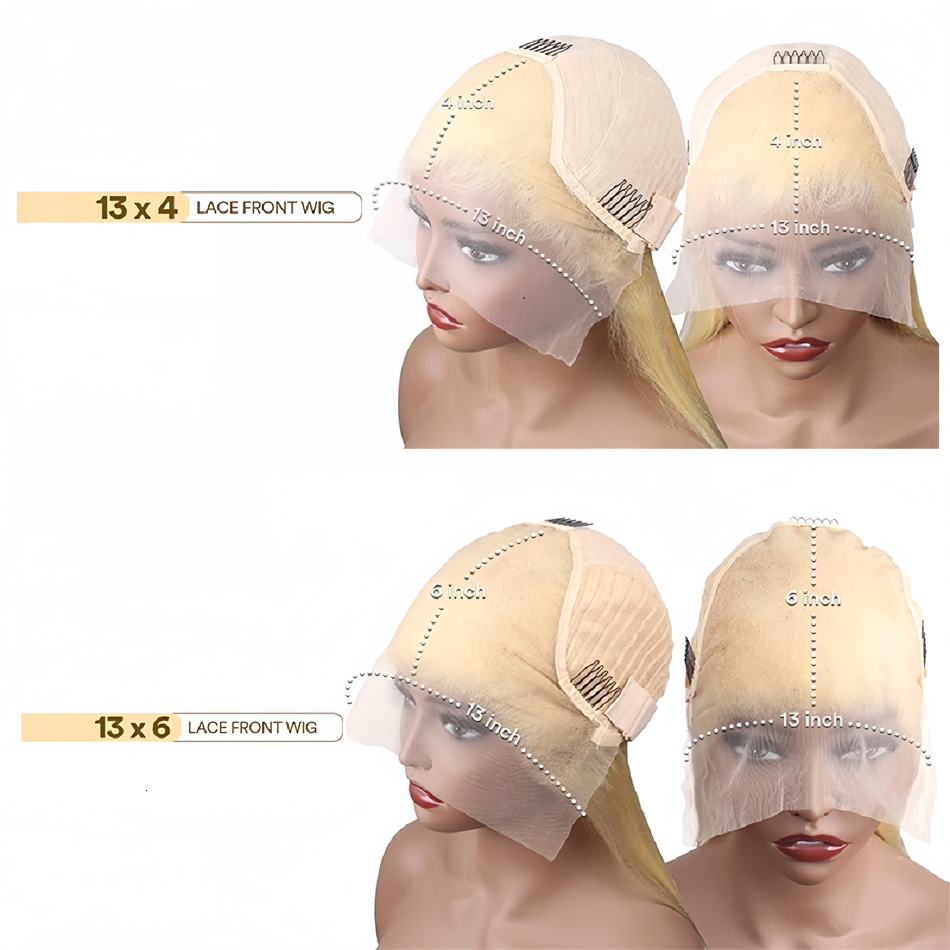 Frontal Wig 13x6 13x4 Hd Lace Front Curly Brazilian 613 Blonde Deep Wave Human Hair Wigs for Women