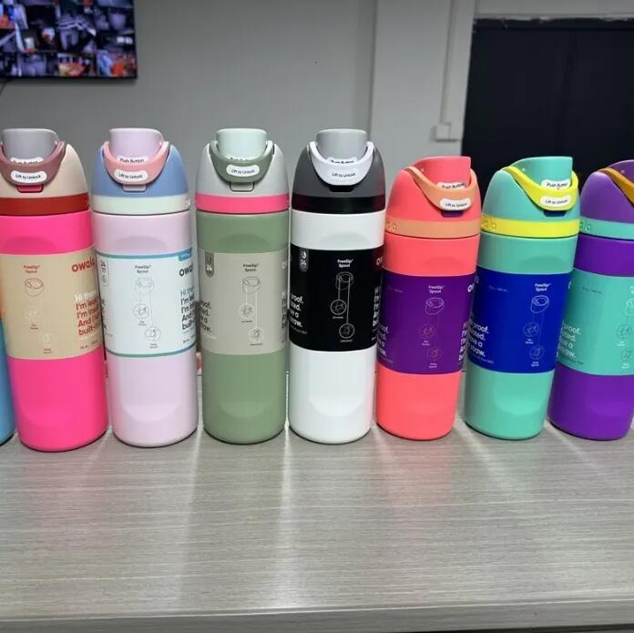 OWALA 1Pc Tumbler Insulated Stainless Steel With Straw Bpa-Free Sports Water Bottle Great For Travel 19Oz 24Oz 32Oz Gg1028