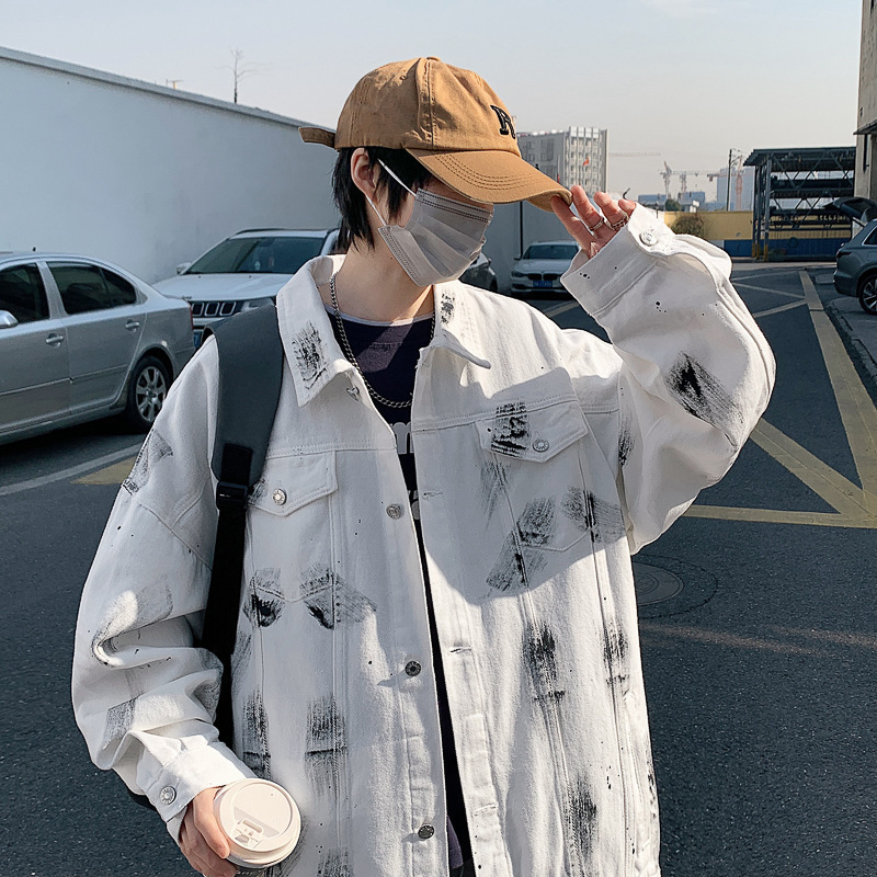 2024 New Designer Spring Denim Men's Jacket Ins Fashion Brand High Street Jacket Autumn/Winter Luxury Handsome Clothing