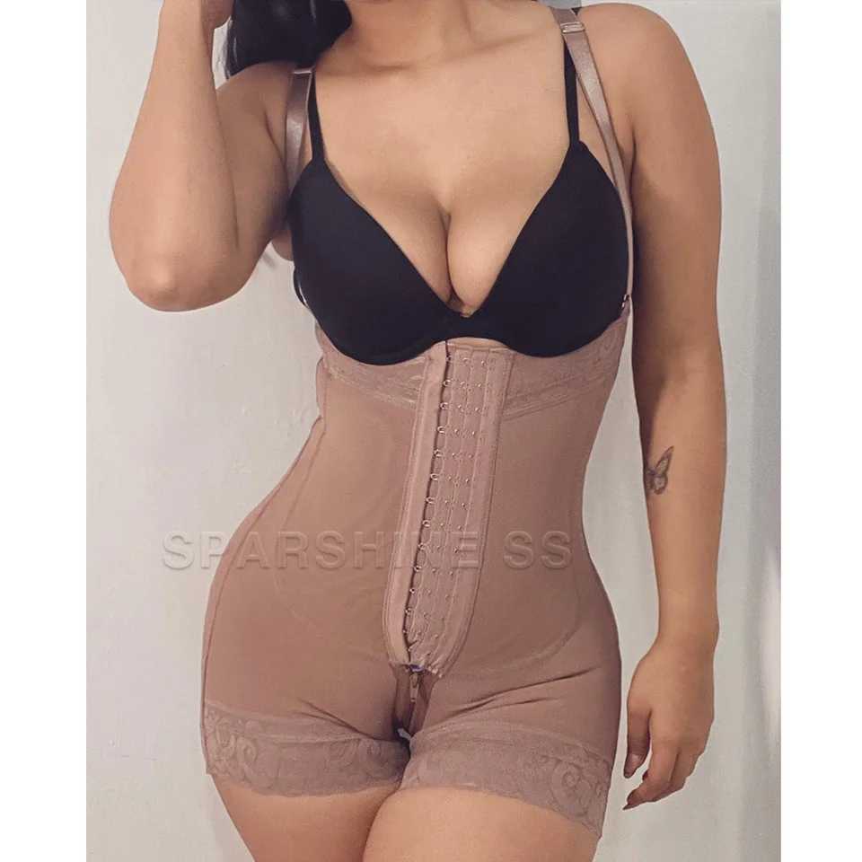 Faja Colombianas Compression Shapewear Butt Lifter Thigh Slimming Body Shaper with Zipper Crotch Underwear Post-Surgical UseXJ241028