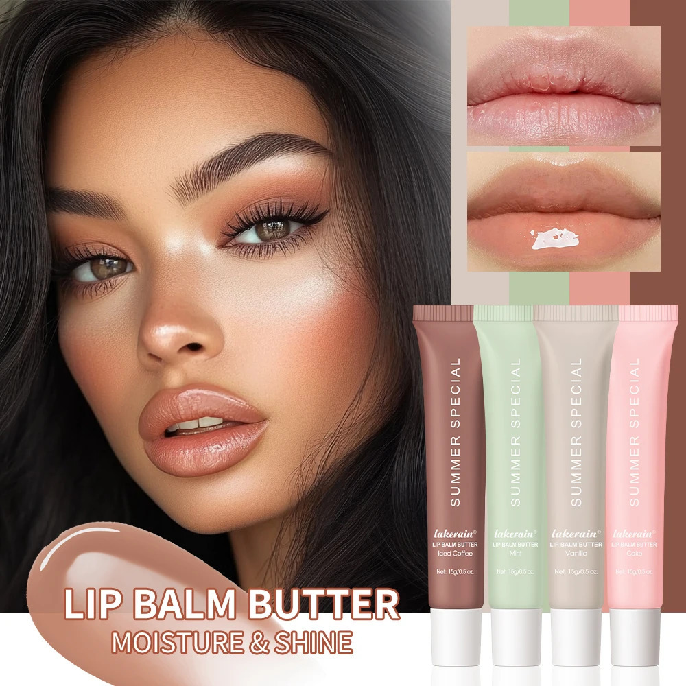 New 4pcs Summer Fridays Deep Moisturizing Glaze Smoothing es Long-Lasting Nourishment Daily Care Lip Balm 241025 CL250121