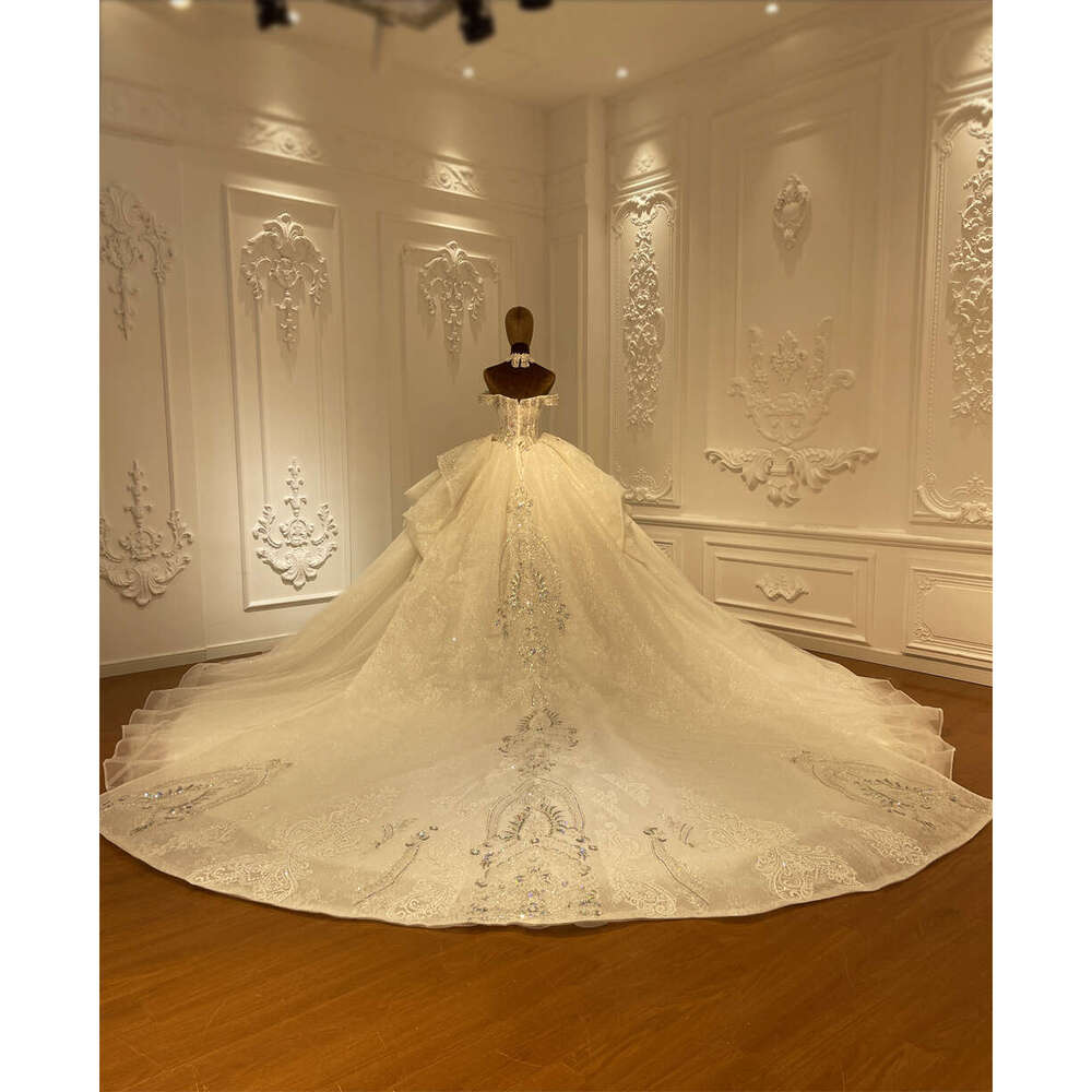 Amanda Novias Off The Shoulder Straps With Detachable Collar Bridal Wedding Dress