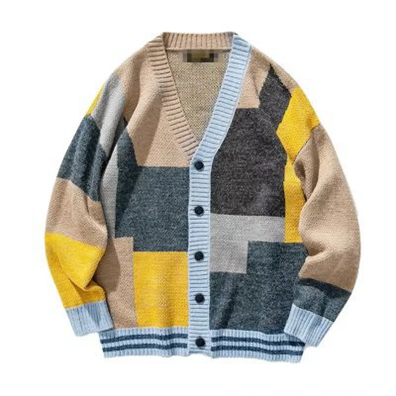 Fashion Knit Cardigans Sweater Men Top Grade Autumn Winter Casual Trendy Coats Jacket Clothes 241024