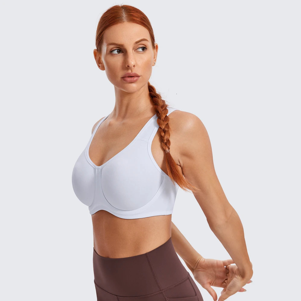 SYROKAN Sports Bra Women Max Control High Support Plus Size Underwire Gym Fitness Tops Activewear Beathable Yoga Curve Underwear 241028