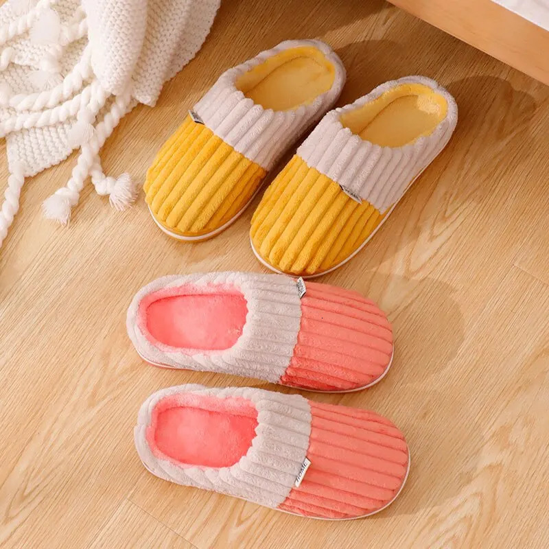 Feslishoet Women Winter Home Slippers Cartoon Nonslip Soft Winter Warm House Spa Slippers Indoor Bedroom Lovers Outdoor Shoes 241025