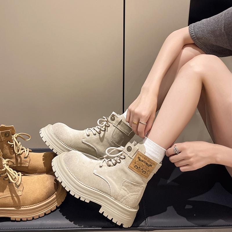 Ankle Platform for 2024 Chunky Ladies Stivali Black Boots Women New Barefoot Shoes atos Mujer 5795