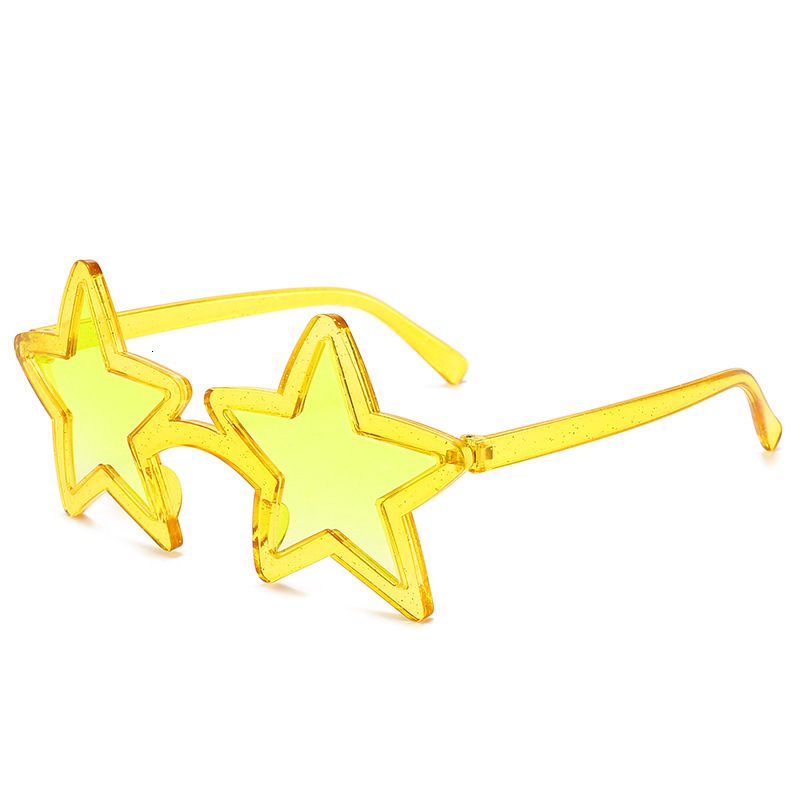 New Men and women Five pointed Star Beach Trendy Party Funny Photography Fashion Sunglasses