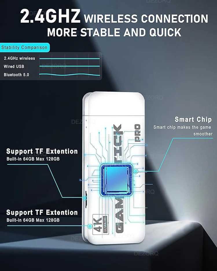 M15 Plus Mini Video Game Console Game Stick 4K 30000+Retro Gaming TV Handheld Game Console Dual Game Board HD Output Gaming Y241029