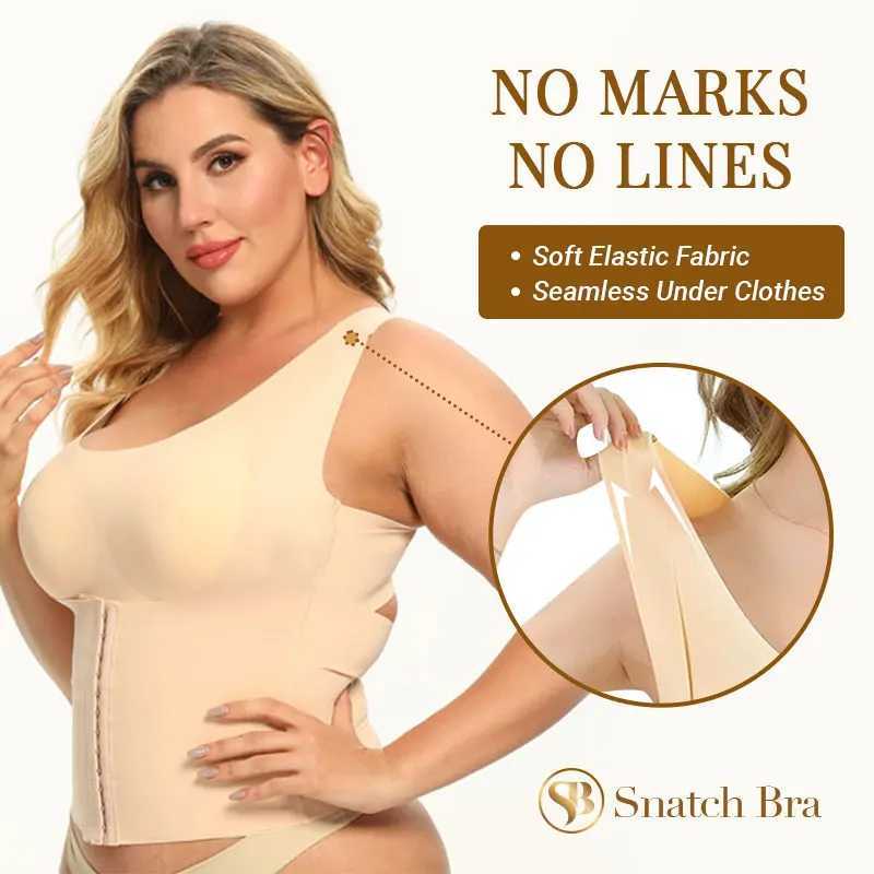 3-in-1 Waist Trainer Bra Waist Buttoned Bra Shapewear Women Waist Trainer Corset Tummy Control Body Shaper Adjustable Straps 3XLXJ241028
