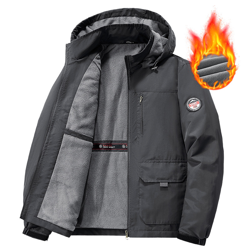 2024 new designer winter men's coat autumn and winter new plus size fashion brand and plush thick coat