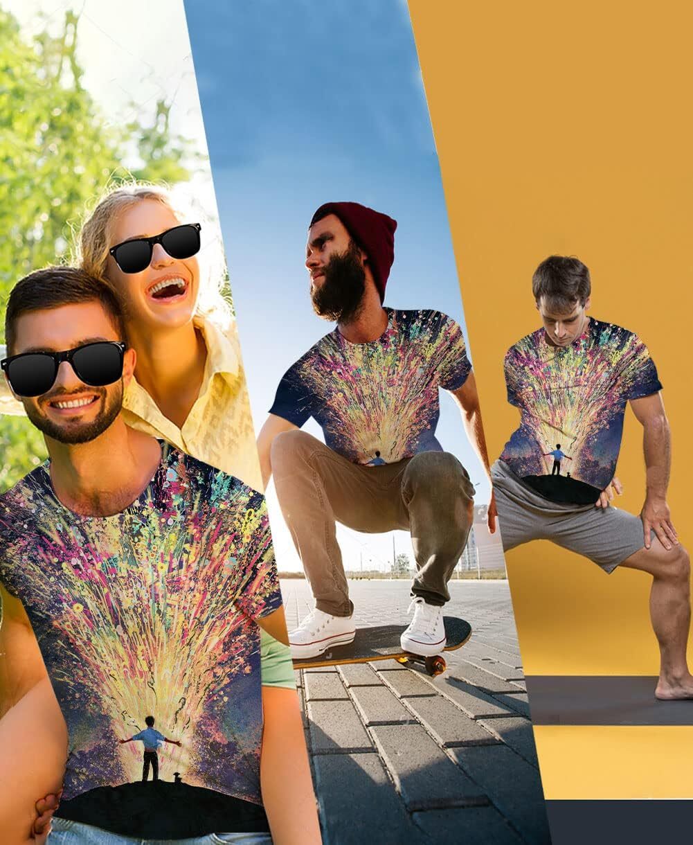 Mens T shirt Mens T shirt Mens Casual 3D Printed Tops Tees tee Casual tops summer clothes tee Casual tops summer clothes casual fashion