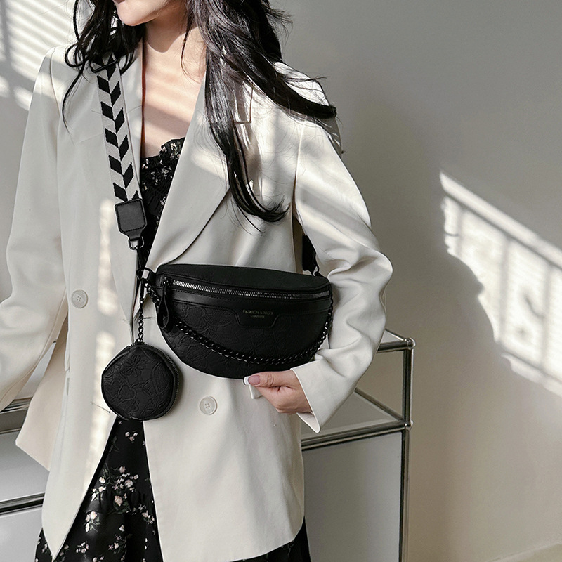 Flower Relief Sculpture Designer Bum Bag For Woman Wide Shoulder Strap Crossbody Bag Men Bumbag Luxury Designers Fannpack Chest Purse Bumbags BXP2410281 PTP1
