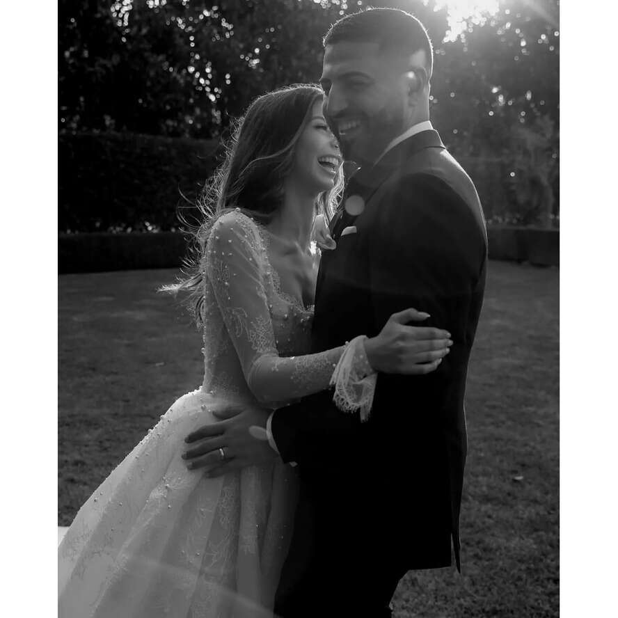 Boho A E Dress For Bride Lace Long Sleeves Pearls Wedding Dresses Bridal Gowns Vestidos Novia Backless Country Robe De Mariage 0515