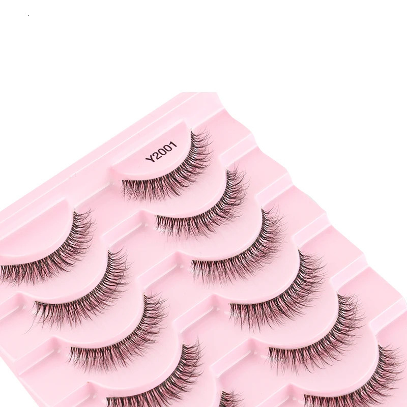 310 Pairs 3D Mink Lashes Half Eyelashes Natural Soft Eyelash Dramatic False Eyelashes Fluffy Volume Faux Cils Makeup Tools 241028