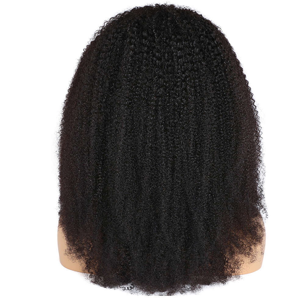 Afro Kinky Curly Headband Wig Human Hair Maxine Bob Wigs Female HeadBand Full Head Band Scarf