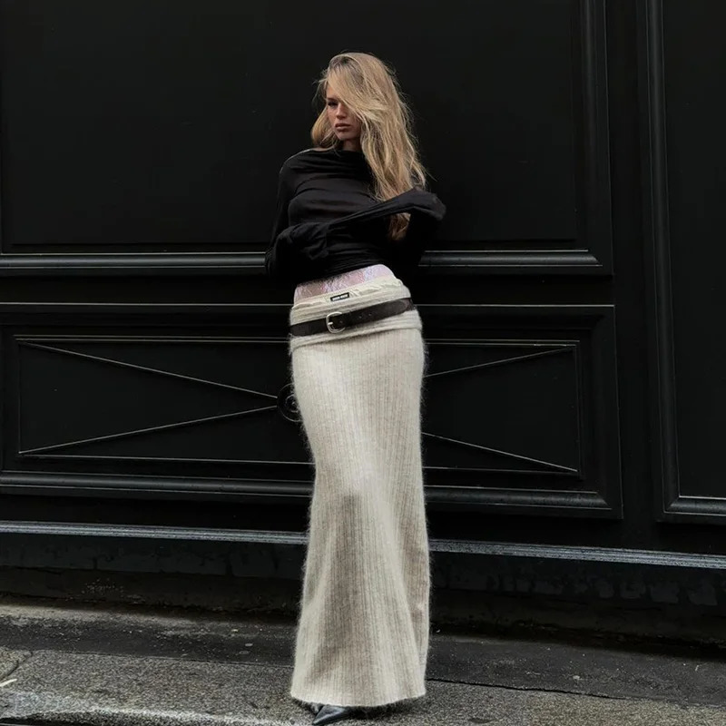 Lygens Knitted Elegant Body Solid Elasticity Waist Womens Skiing Winter Wholesale Street Clothing Korean Y2K Fashion Clothing 241028