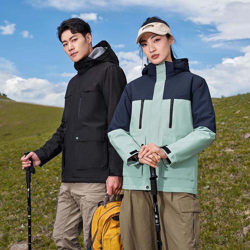 New designer autumn and winter outdoor mountaineering assault team corporate culture group clothing graphene thermal jacket
