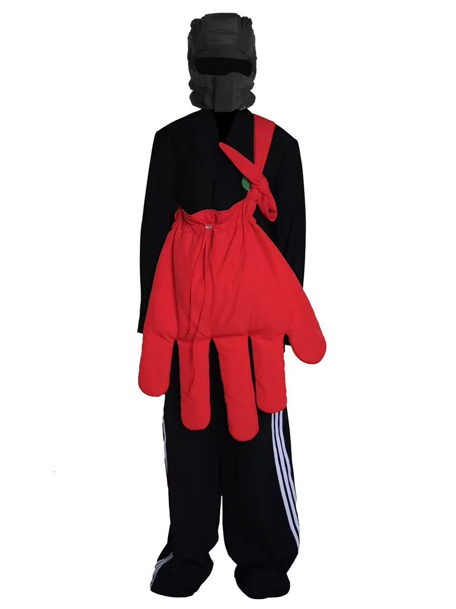Red Nylon Big Gloves Bags Women Street Style Euro-America Style Shoulder Bag Pures and Bags Crossbody Bag 241025