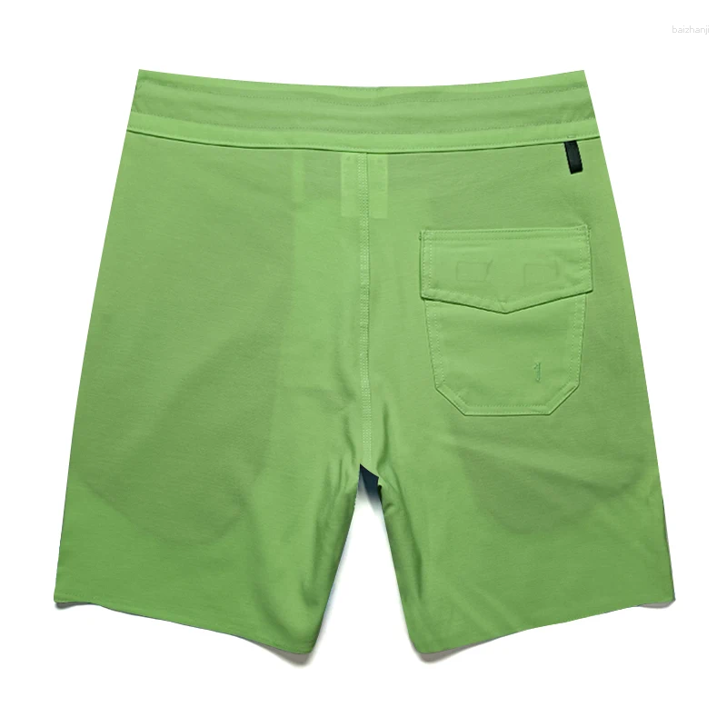 Mens Shorts Men Brand BoardShort Bermuda 4-Way Strech Quick-dry Waterproof Swim Trunk Beach Surf Short GYM Fitness Sport Pant