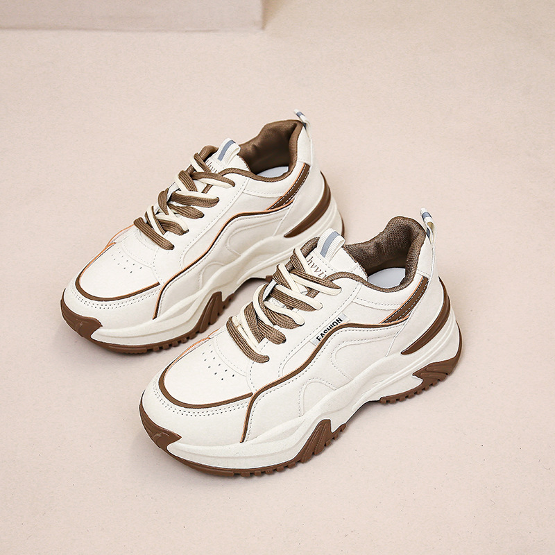 Shoes Women New Women's Single Shoes Sports Style All Casual Daddy Shoes Outdoor Women's Shoes Thick Sole Increase