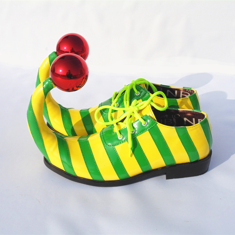 Men Funny Clown Magic Show Adult Funny round Head Warped Head Exaggerated Funny Anime Performance Shoes