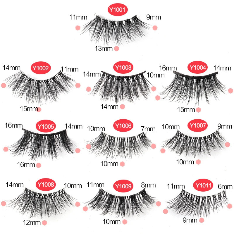 YSDO 310 Pairs Wispy Half Lashes Fluffy False Eyelashes Strip Soft Faux Mink Lashes Eye Makeup Volume Eyelash Extension Tools 241028