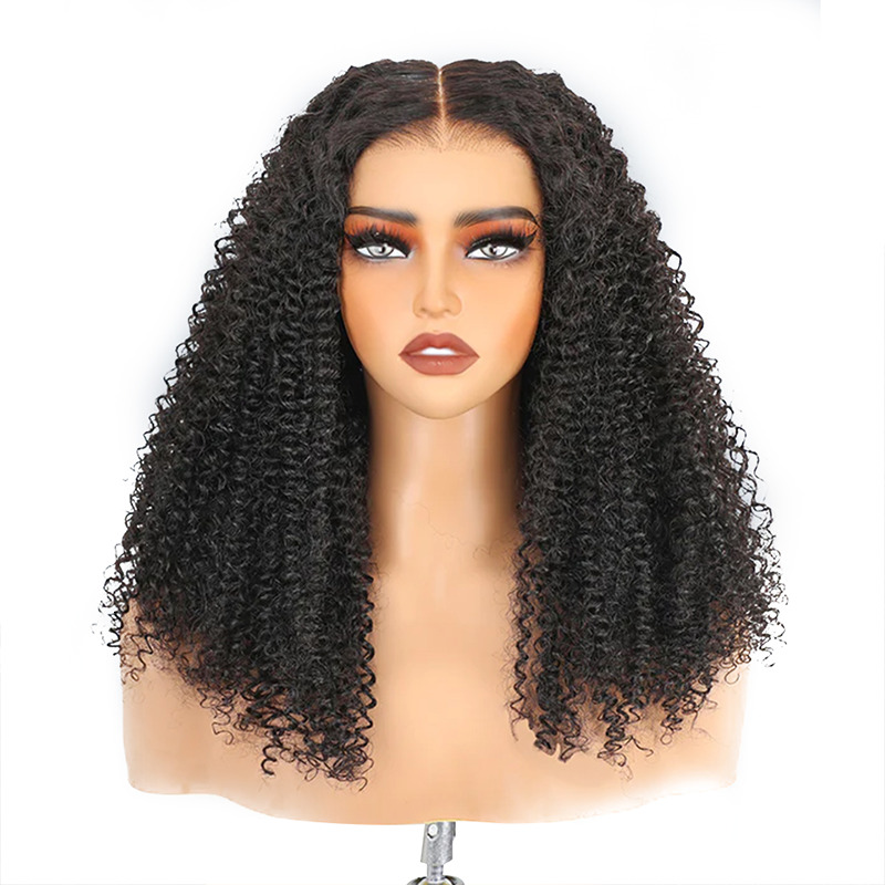 Kinky Curly Wigs Wear And Glueless Human Hair Wig 100% Preplucked 4x6 HD Lace Ready To Go