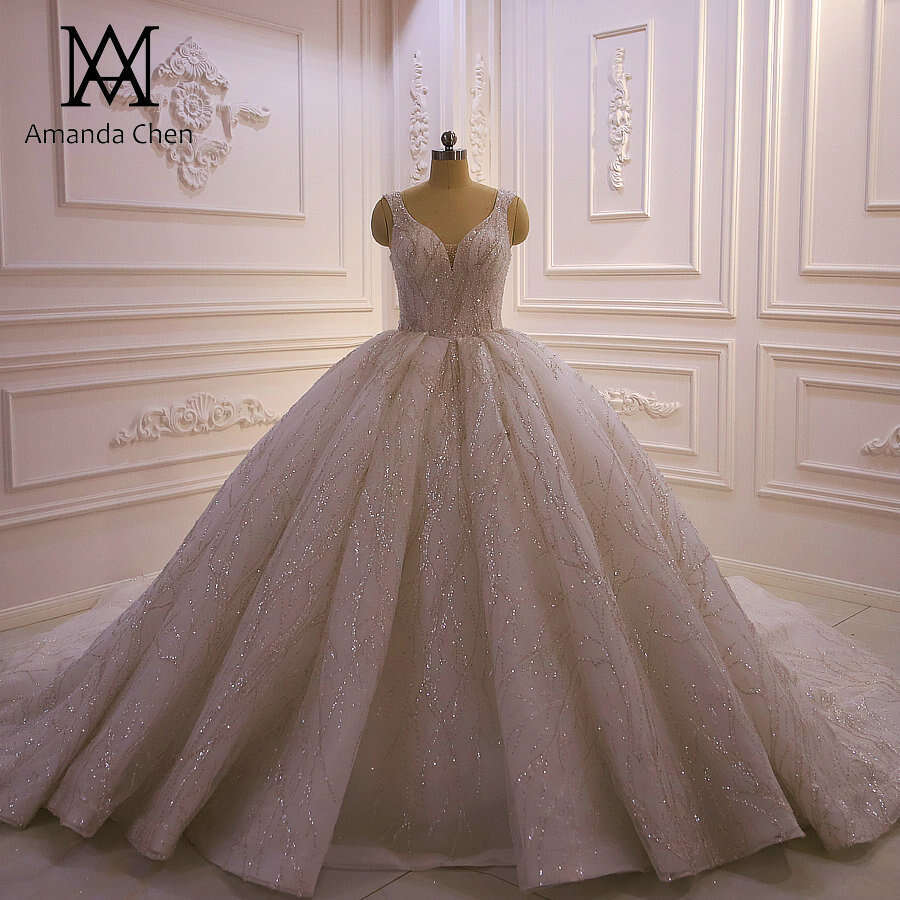 bride 2023 Cap Sleeve Lace Appliques Handwork Wedding dress
