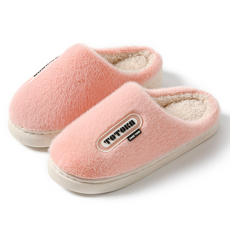 2024 new autumn and winter indoor home warm fur plush anti slip couple cotton NEW hot slippers for men