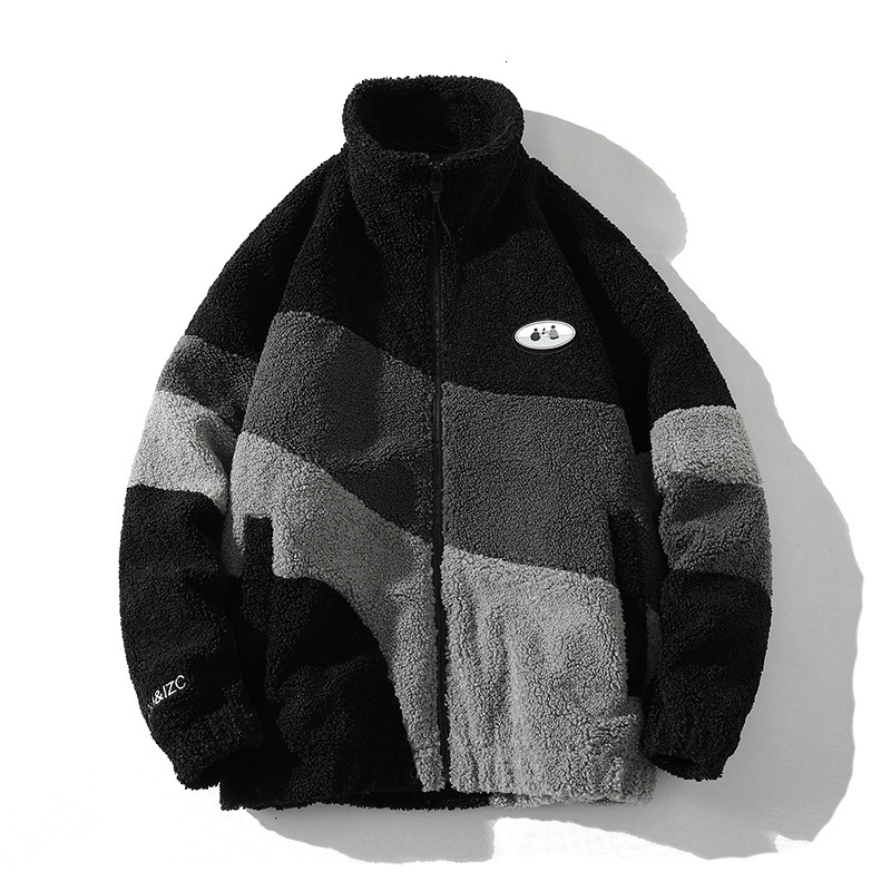 2024 new designer men's new jacket for couples, polar style lamb wool