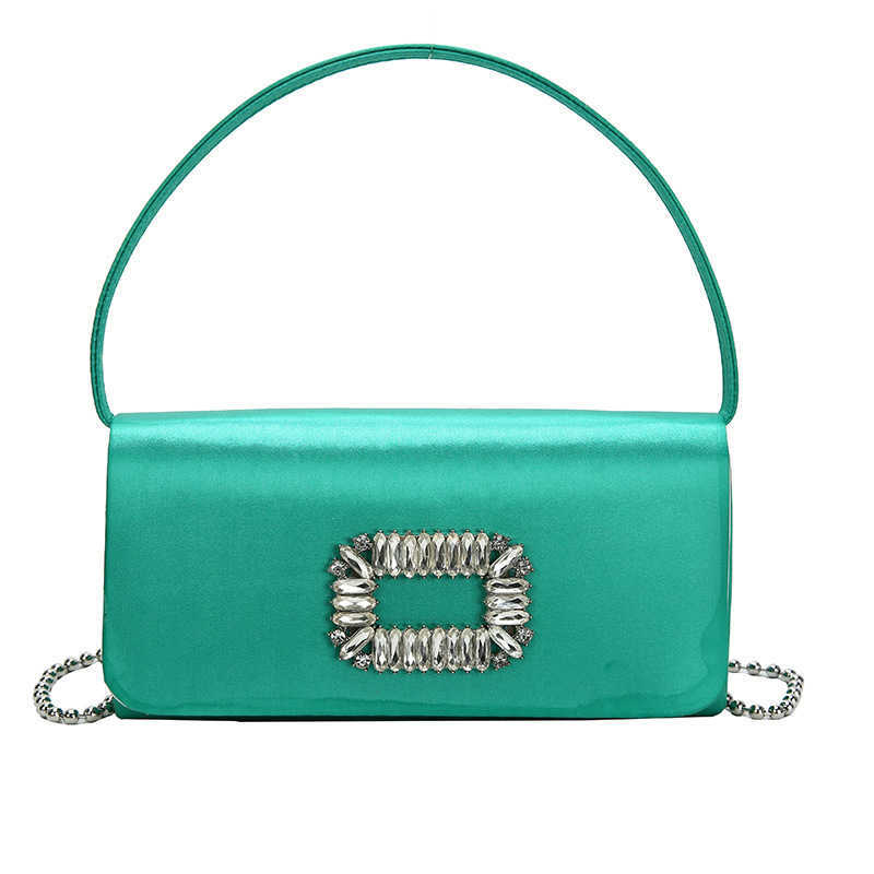CMM Candy Colored Small Bag New Korean Version Fashion and Personalized Rhinestone Hand Held Womens Chain Crossbody Small Square Bag Pu