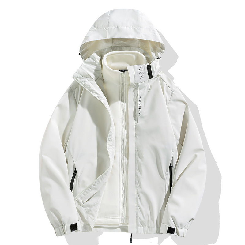 2024 new designer outdoor assault men's and women's detachable two-piece hiking suit three in one jacket 6266
