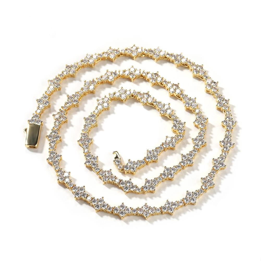 Pendant Necklaces 2024 New Design wer Accessories Iced Out Hip Hop Jewelry Spring buckle Tennis Chain w250322