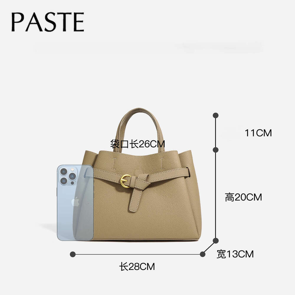 New Large Capacity SAFFIANO Tote Beige Color Natural Genuine Cow Leather Women Shoulder Bag Fashion Wedding Ladies Handbag