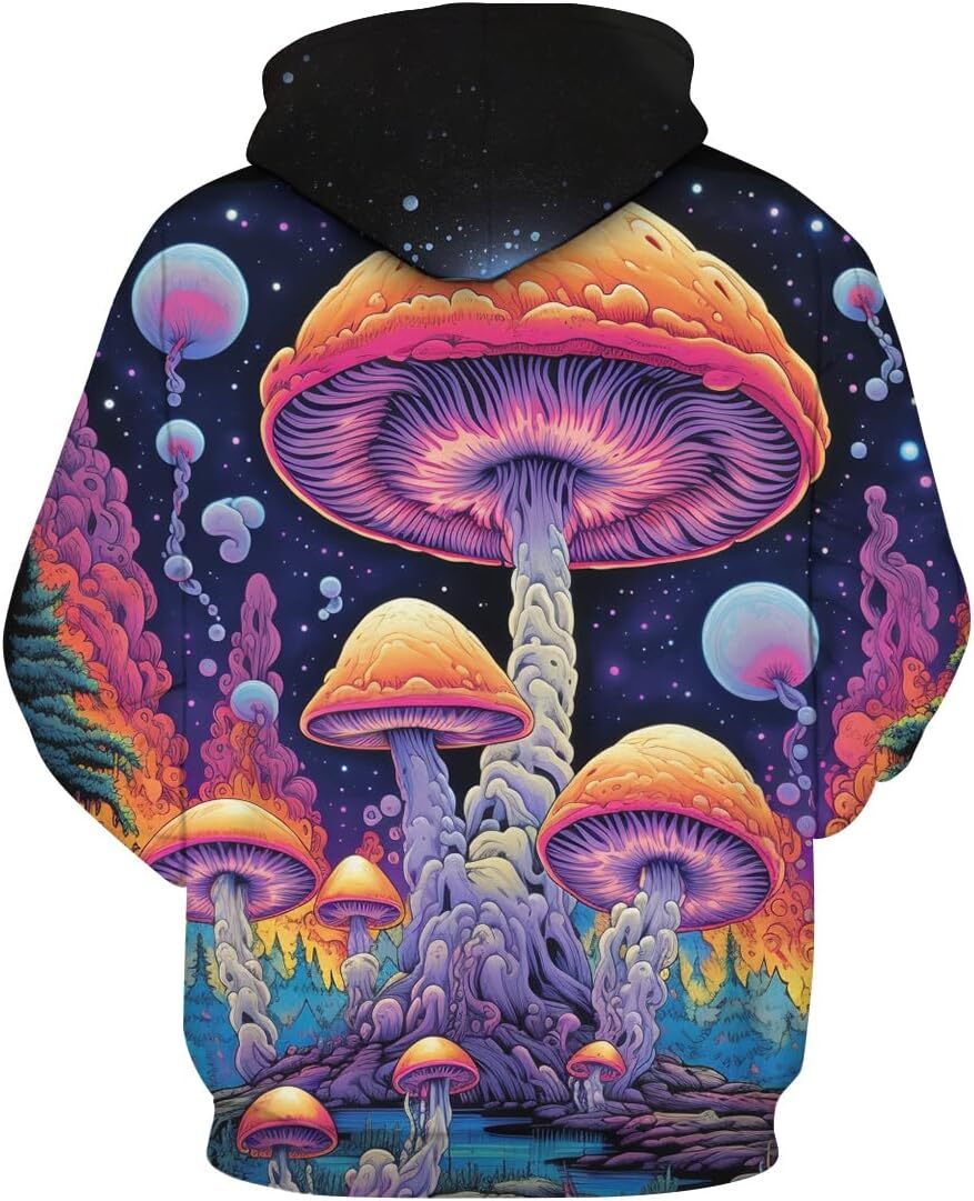 Hoodie for Mens Womens Mens Coloful 3D Printed Starry Sky Hoodies Novelty Graphic Hoodie Fashion Star Sweatshirt Graphic Warm and casual