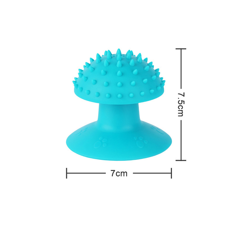 Self Groomer Brush: Caip Cat Scratcher, Massage Brush, TPR Sucker Itching Tool For Pet Grooming