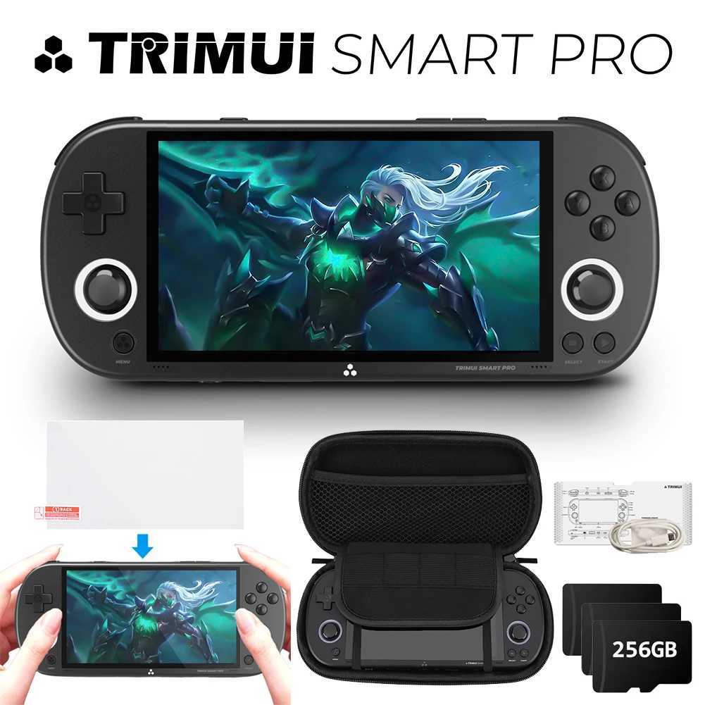 TRIMUI Smart Pro Retro Handheld Game Console 4.96-inch IPS Sn Linux System RGB Lighting Joystick Video Game Console 30000+ Y241029