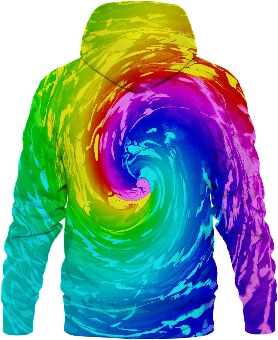 Hoodie for men cool Unisex Colorful Graphic Hoodies 3D Print Cool Sweatshirt Cool Design with Pocket for Men and Women Graphic keep warm