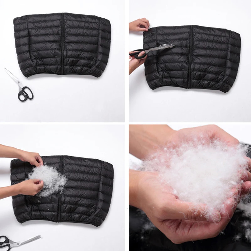 Mens Sleeveless Puffer Jacket 2023 Autumn Spring Lightweight WaterResistant Packable Men Down Vest Coat Plus Size 5xl 6xl 241024
