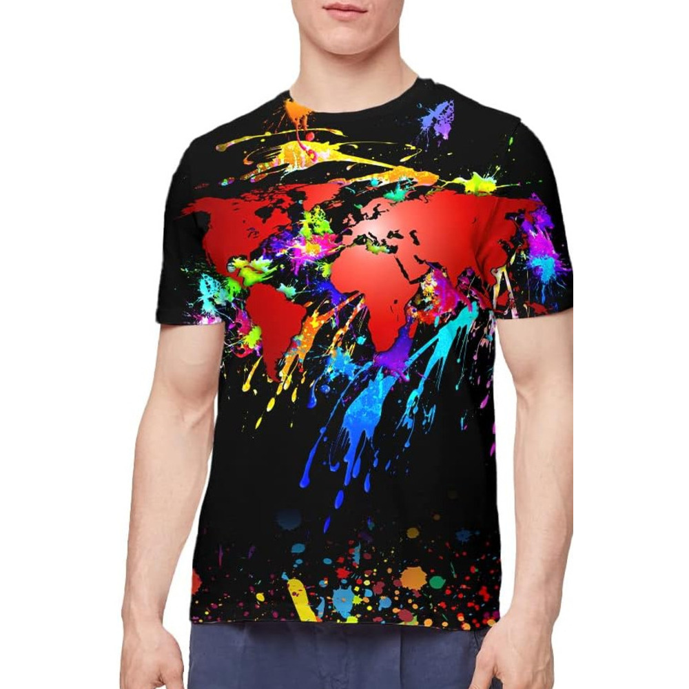 Mens T shirt Unisex Stylish 3D Printed Shirts cool Graphic T-Shirts Tops Tees for Men and Women tee Casual tops summer clothes Trendy patterns