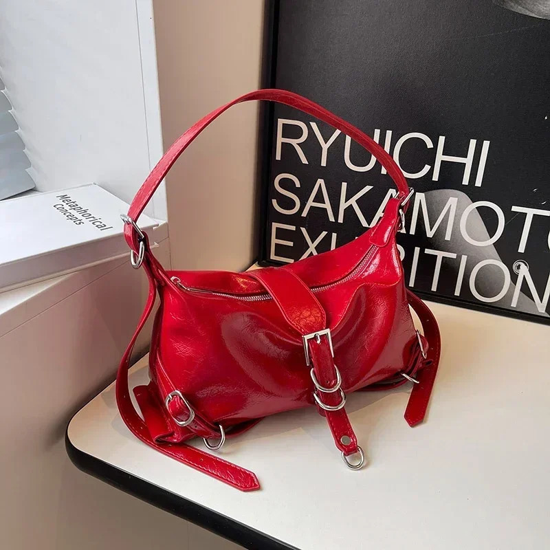 Fashion Simple Women Bags 2024 Autumn Soft Zipper Ladies Shoulder Bags Nylon Solid Versatile Womens Handbags 241025