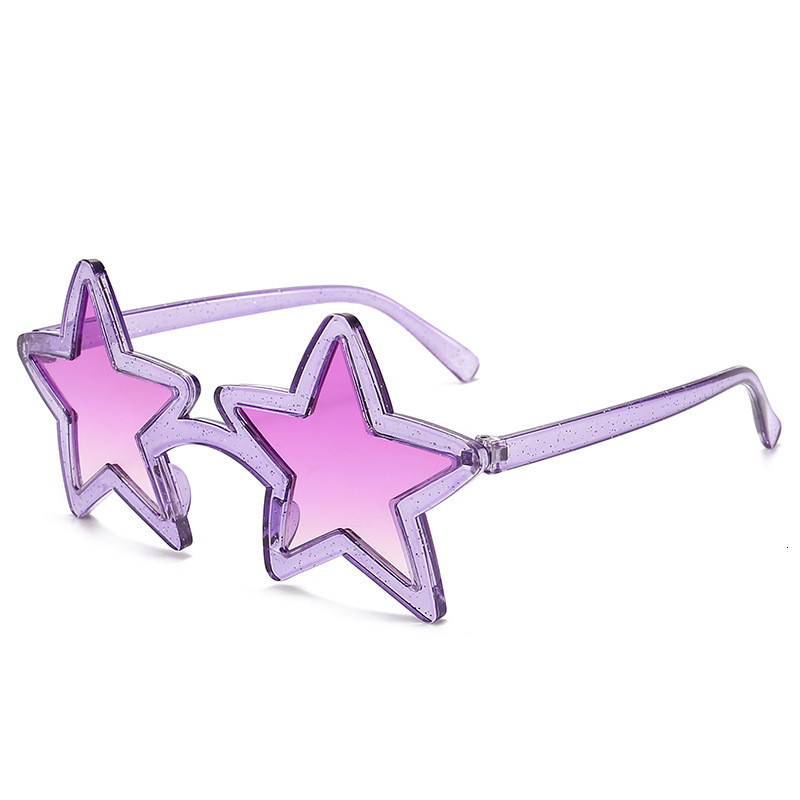 New Men and women Five pointed Star Beach Trendy Party Funny Photography Fashion Sunglasses